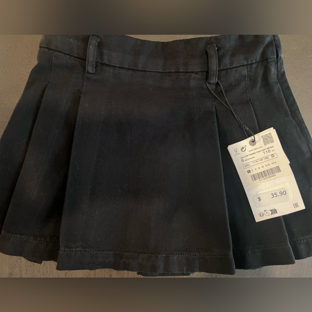 NWT Zara Box Pleated Skirt